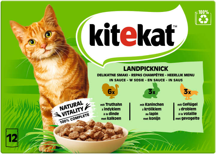 Kitekat Katzen-Nassfutter Landpicknick in Sauce